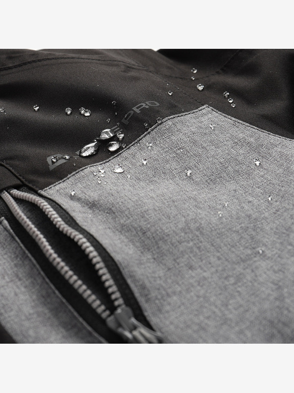 ALPINE PRO Otroška smučarska jakna s ptx snežno membrano ALPINE PRO COMEDO črna