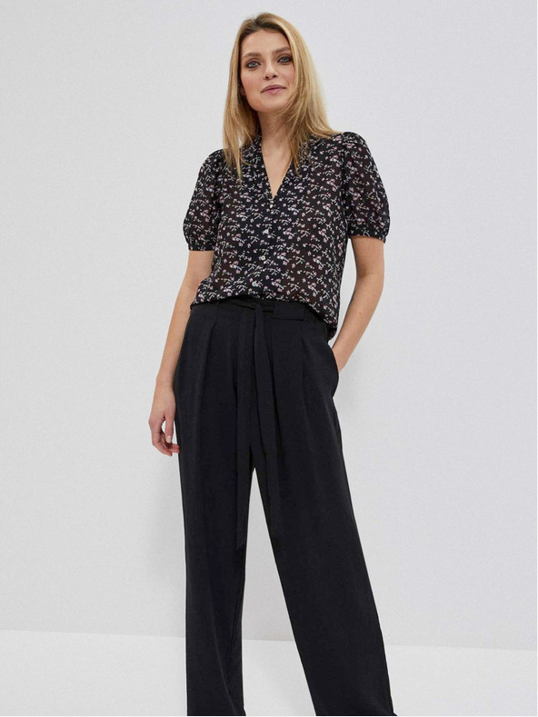 Moodo Bluza iz viskoze z naramnicami Moodo