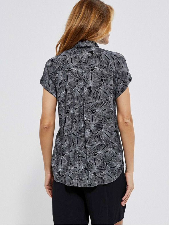 Moodo Bluza z nagubanimi rokavi Moodo