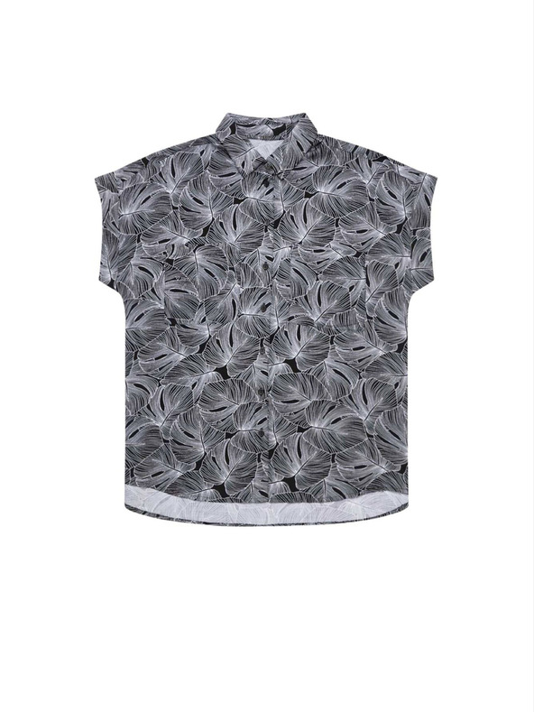 Moodo Bluza z nagubanimi rokavi Moodo