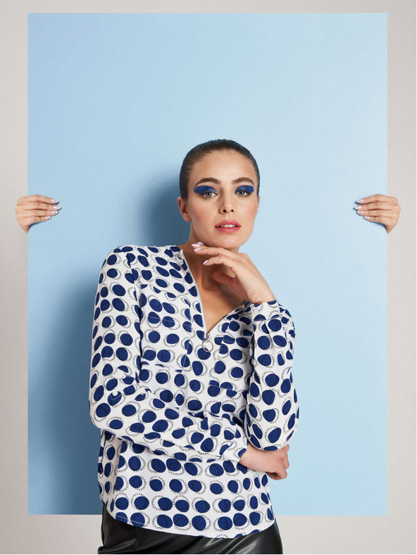 Moodo Vzorčasta bluza Moodo