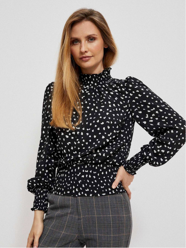 Moodo Črna ženska pletena obleka Moodo