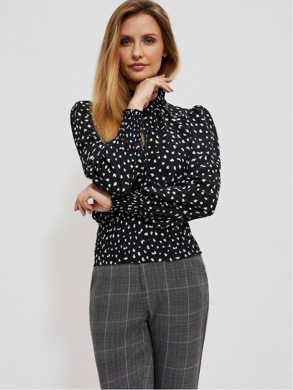 Moodo Črna ženska pletena obleka Moodo