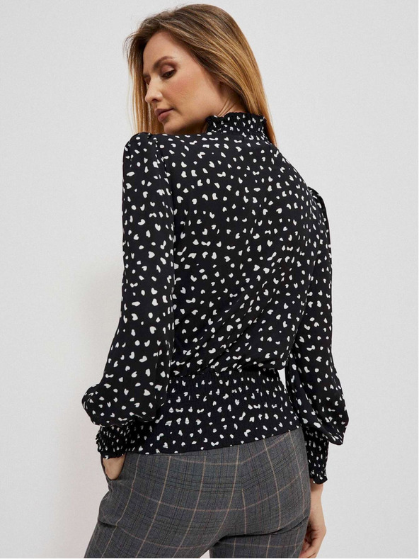 Moodo Črna ženska pletena obleka Moodo