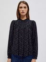 Moodo Črna ženska vzorčasta bluza Moodo