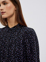 Moodo Črna ženska vzorčasta bluza Moodo