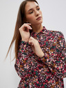 Moodo Roza in črna ženska vzorčasta majica Moodo