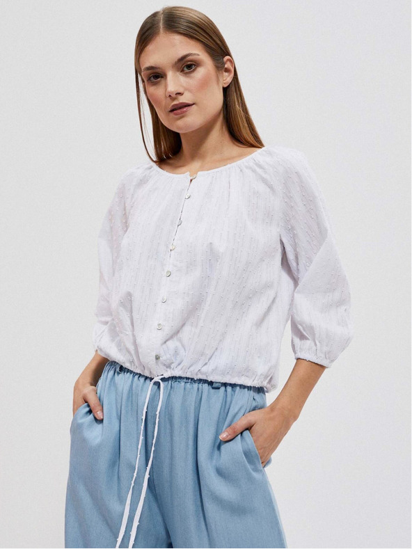 Moodo Bela ženska bluza Moodo