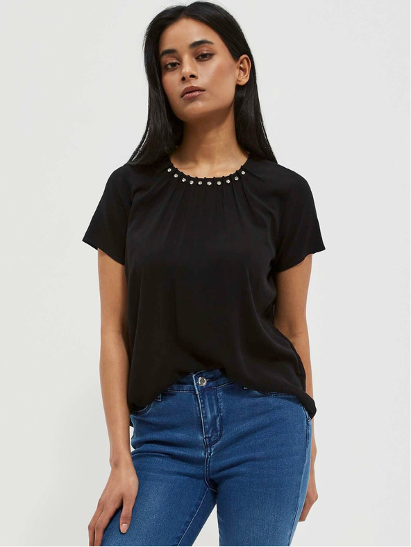 Moodo Črna ženska bluza Moodo
