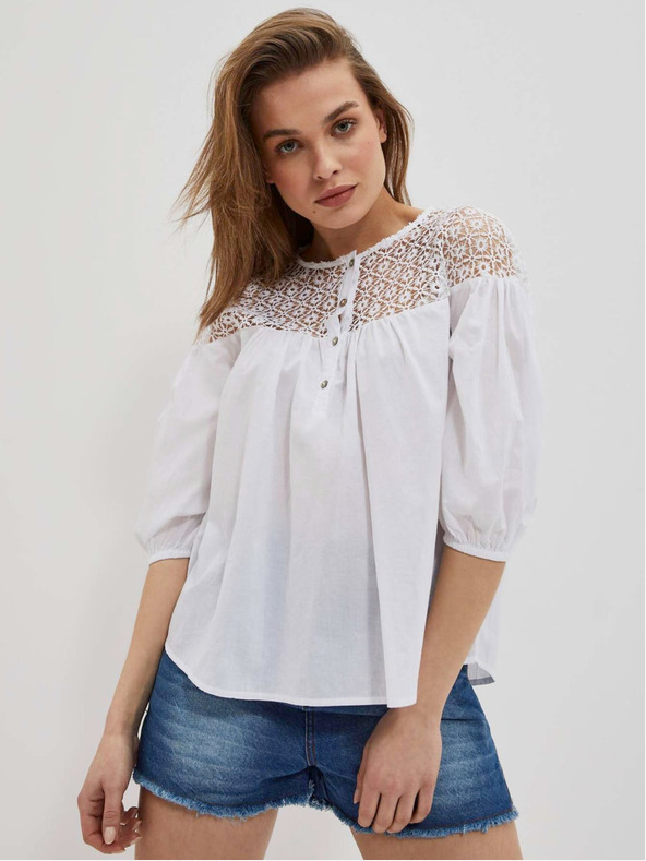 Moodo Bela ženska bluza Moodo