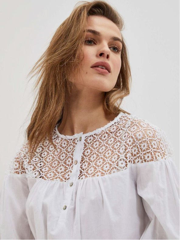 Moodo Bela ženska bluza Moodo