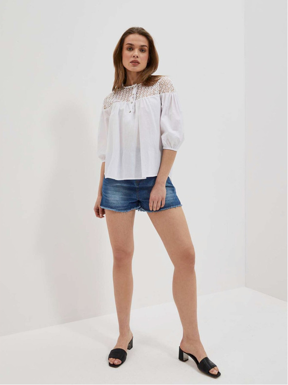 Moodo Bela ženska bluza Moodo