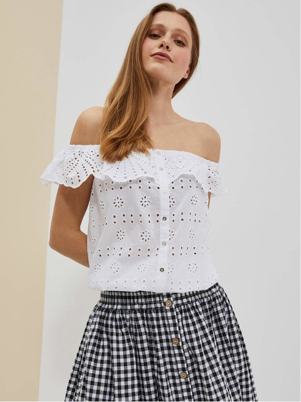 Moodo Bela ženska majica Moodo