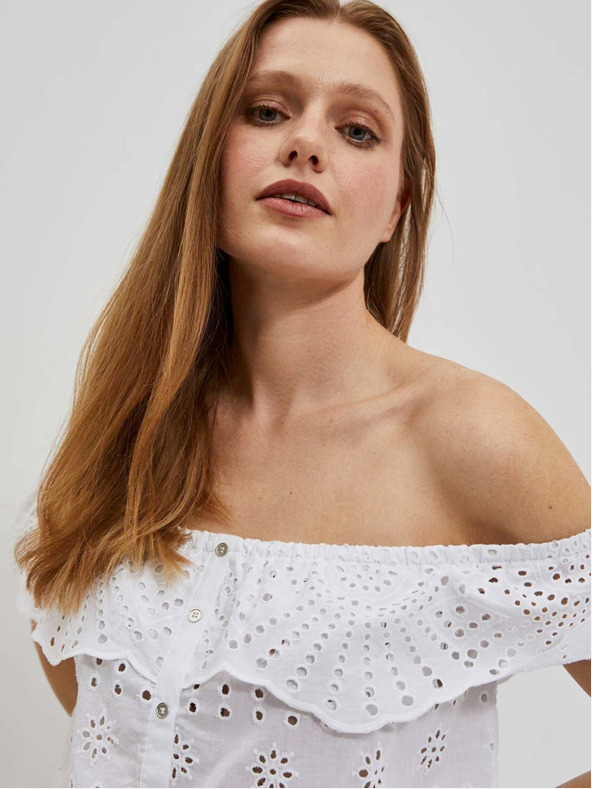 Moodo Bela ženska majica Moodo