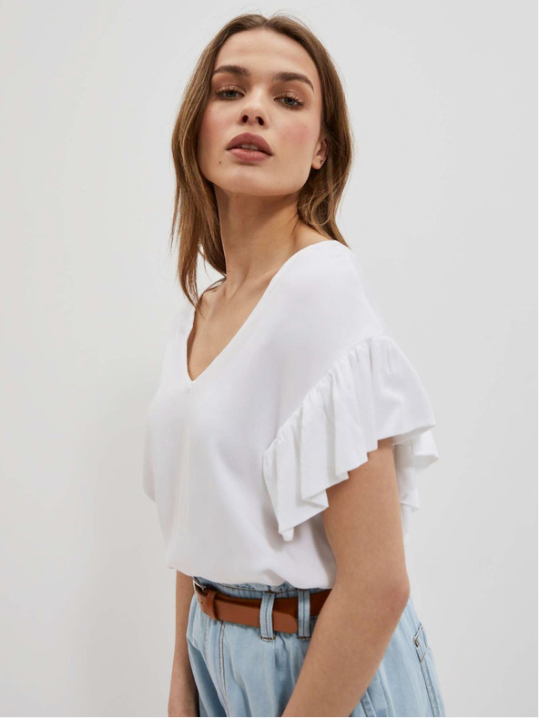 Moodo Bela ženska bluza Moodo