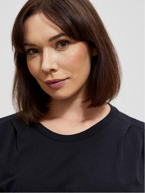 Moodo Črna ženska dolga srajca Moodo