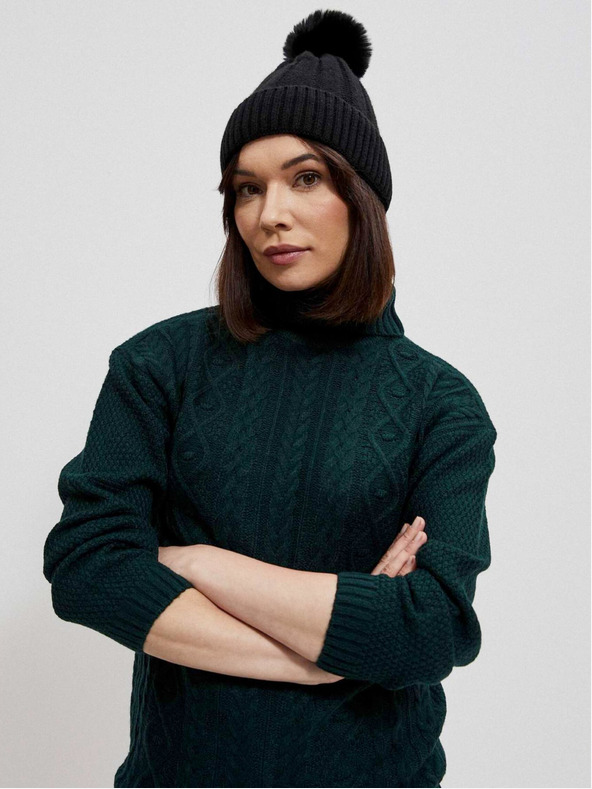 Moodo Črna ženska kapa Moodo