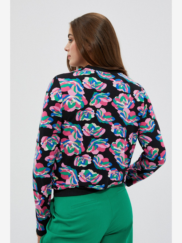 Moodo Črna ženska potiskana jopica Moodo