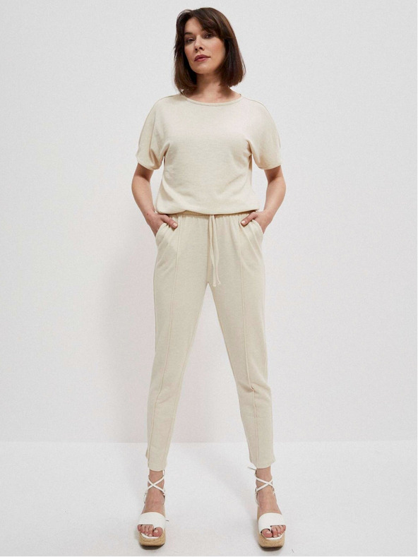 Moodo Bež ženska mikina Moodo