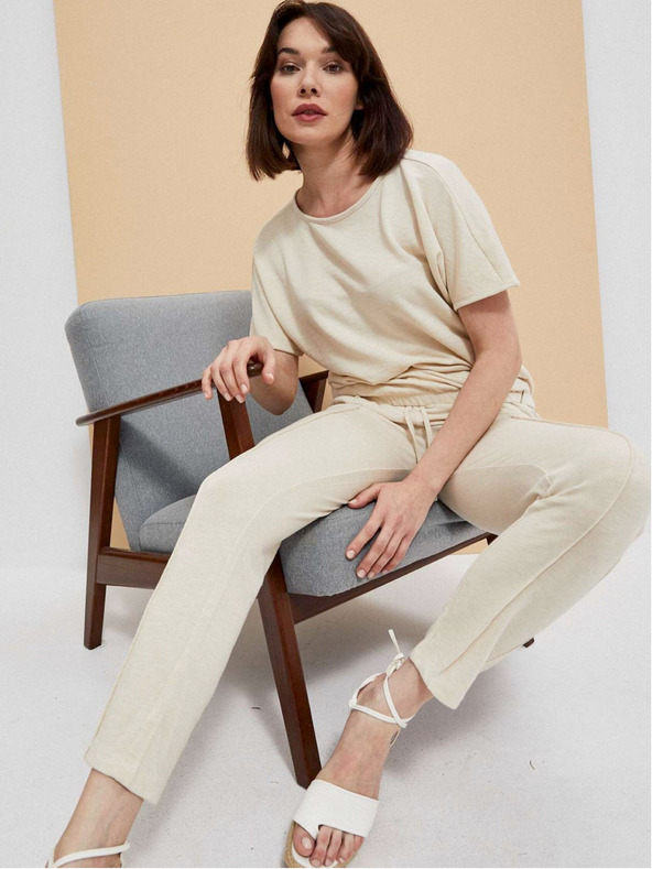 Moodo Bež ženske trenirka Moodo