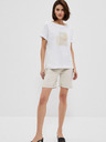 Moodo Bež ženske kratke hlače Moodo