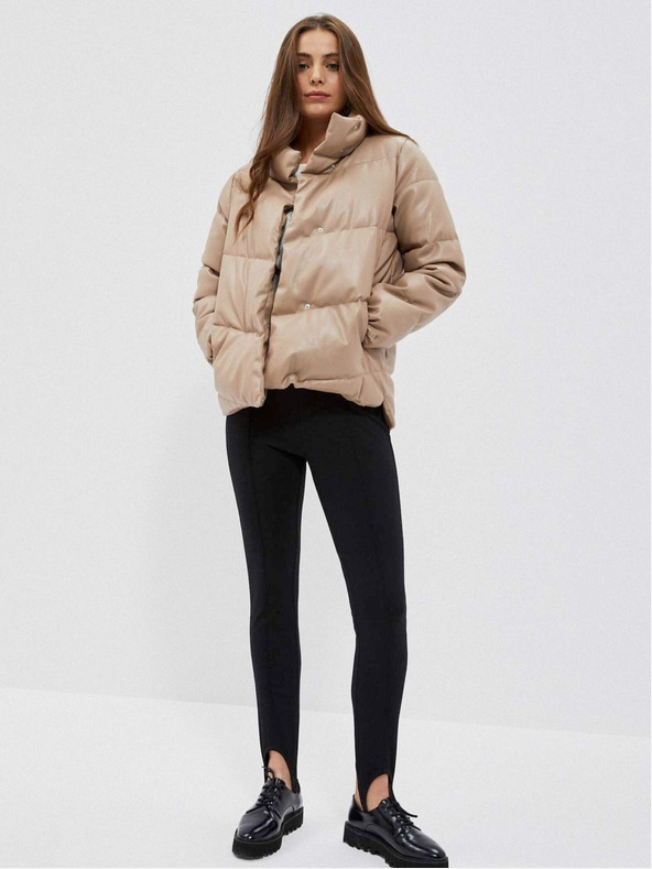 Moodo Bež ženska prešita jakna Moodo