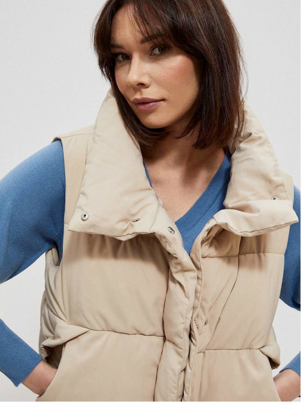 Moodo Moodo Bež ženski prešiti jopič