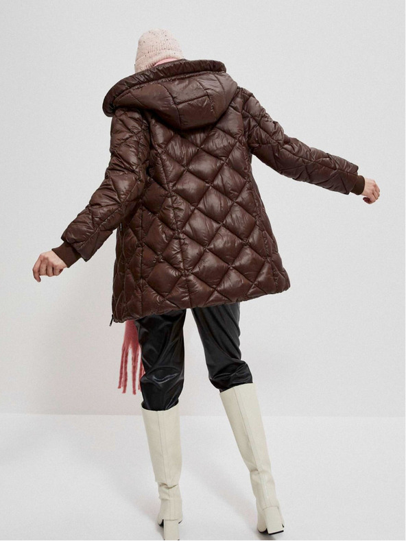 Moodo Rjava ženska prešita jakna Moodo