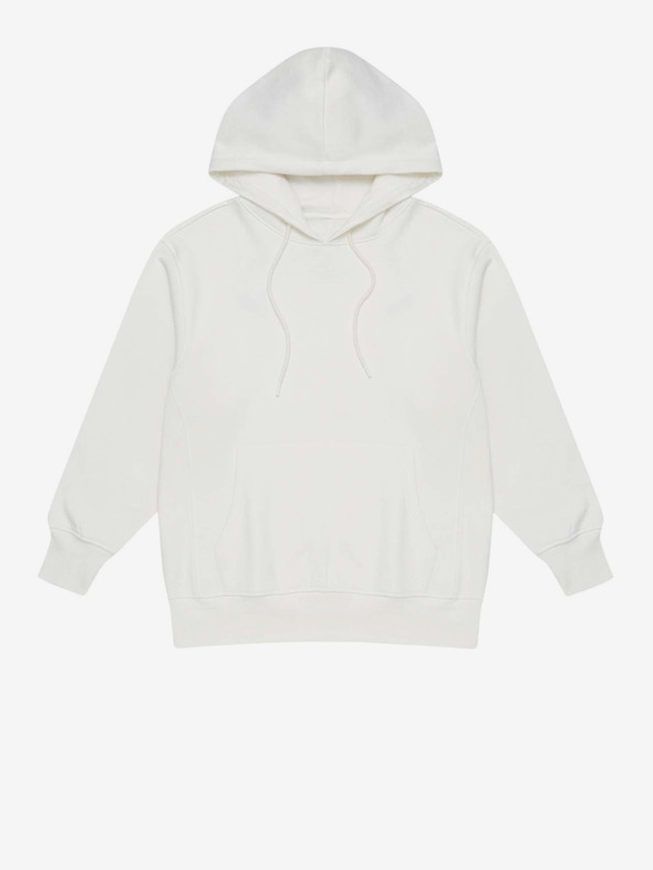 Moodo Bela ženska majica s kapuco Moodo