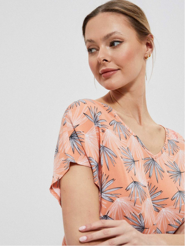 Moodo Moodo Oranžna ženska majica