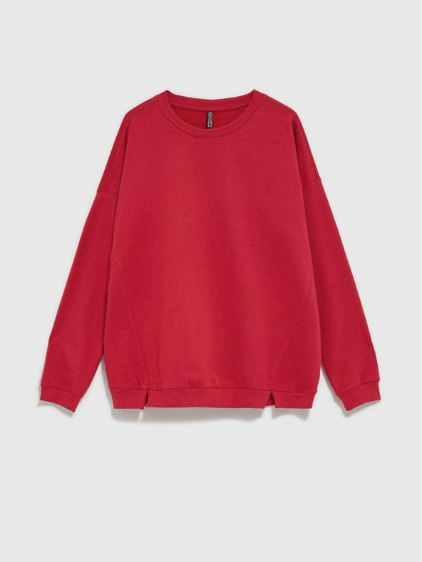 Moodo Rdeča ženska jopa s kapuco Moodo