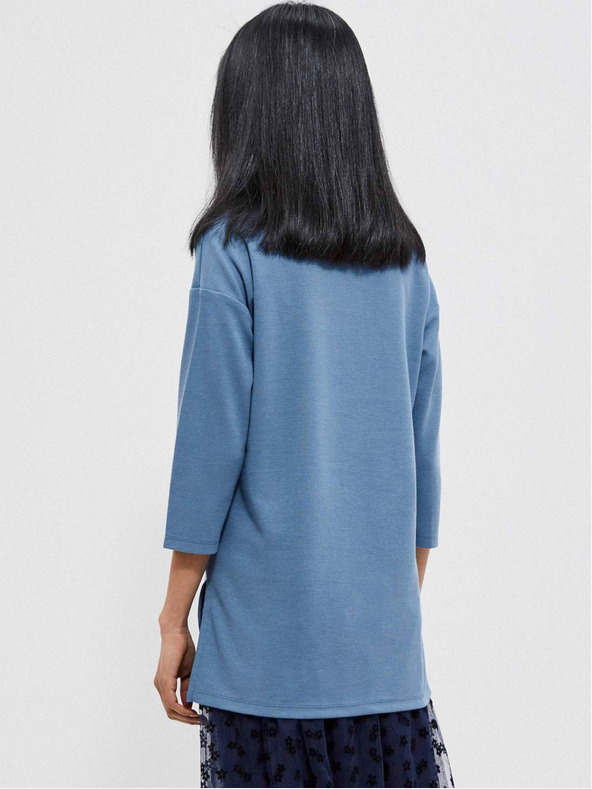 Moodo Modra ženska jopa s kapuco Moodo