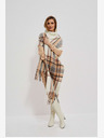 Moodo Kremno bež Ženski karirasti šal Moodo