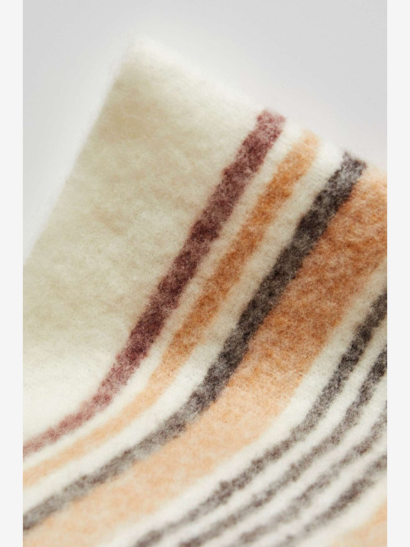 Moodo Kremno bež Ženski karirasti šal Moodo