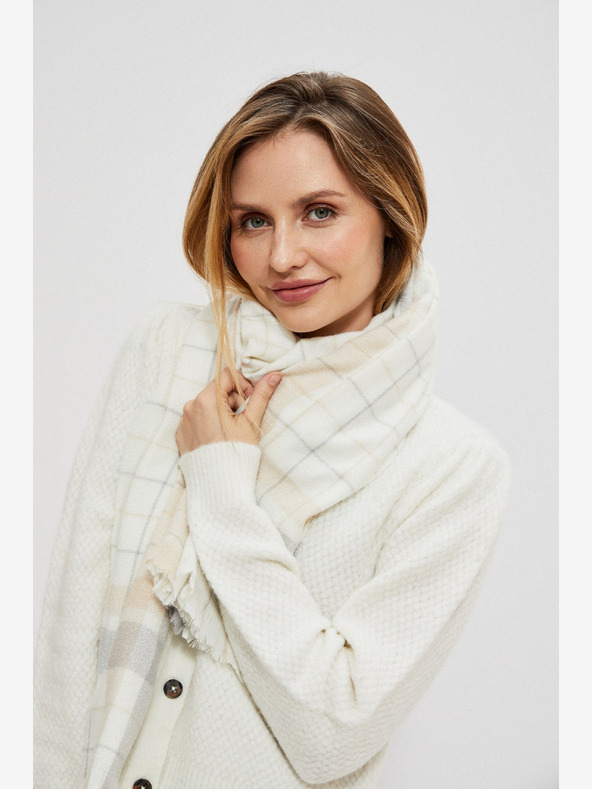 Moodo Moodo Bežno-bela ženska karirasta srajca