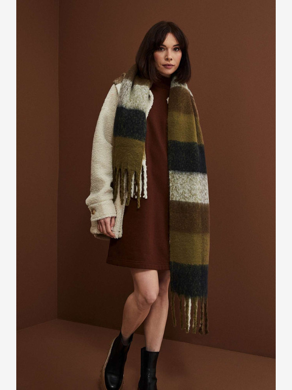 Moodo Moodo Rjava in črna ženska karirasta srajca