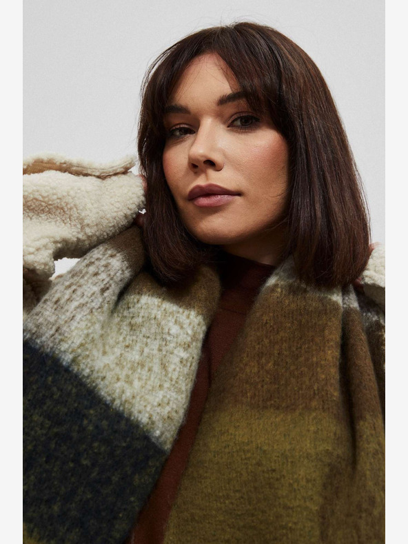 Moodo Moodo Rjava in črna ženska karirasta srajca