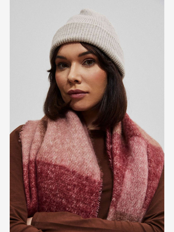 Moodo Roza ženski karirasti šal Moodo