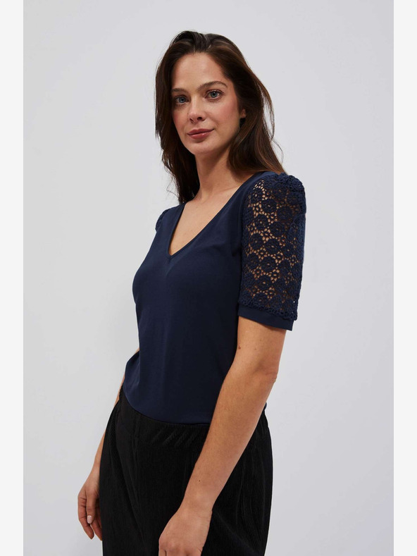 Moodo Temno modra bluza Moodo