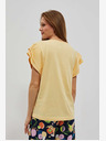 Moodo Rumena majica s potiskom Moodo