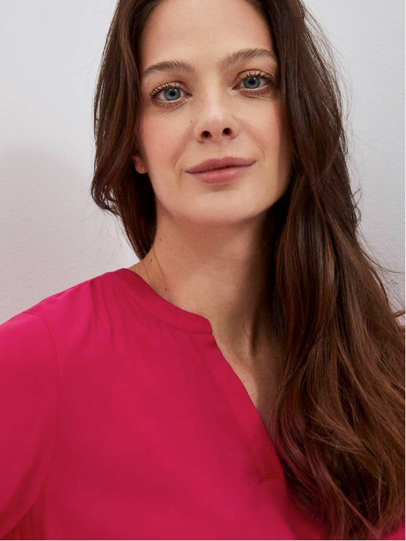 Moodo Temno rožnata majica s pentljo Moodo