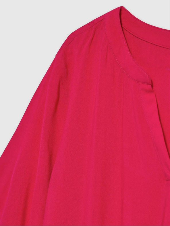 Moodo Temno rožnata majica s pentljo Moodo