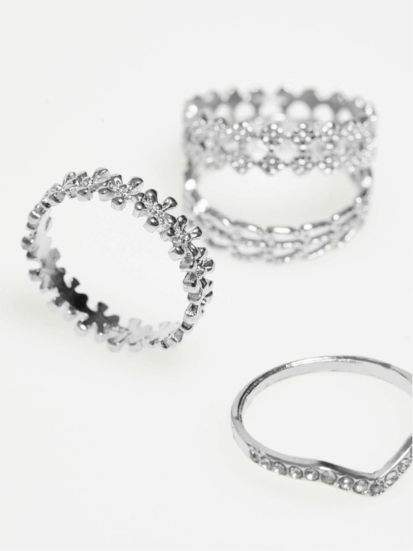 Moodo Komplet srebrnih prstanov Moodo