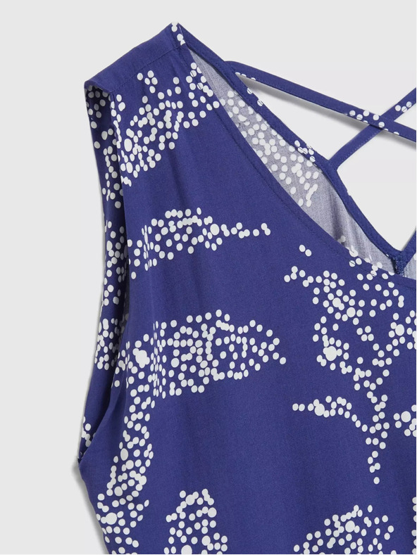 Moodo Modra vzorčasta majica Moodo