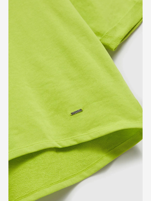 Moodo Zelena majica s 3/4 rokavi Moodo