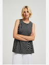 Moodo Črna črtasta majica Moodo