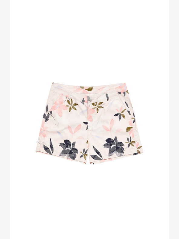 Moodo Rožnate ženske hlače s cvetličnim vzorcem Moodo