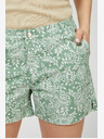 Moodo Zelene ženske hlače s cvetličnim vzorcem Moodo