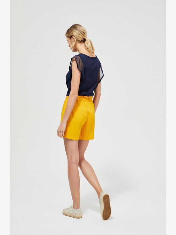 Moodo Rumene ženske hlače Moodo