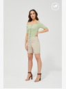 Moodo Bež ženske kratke hlače Moodo